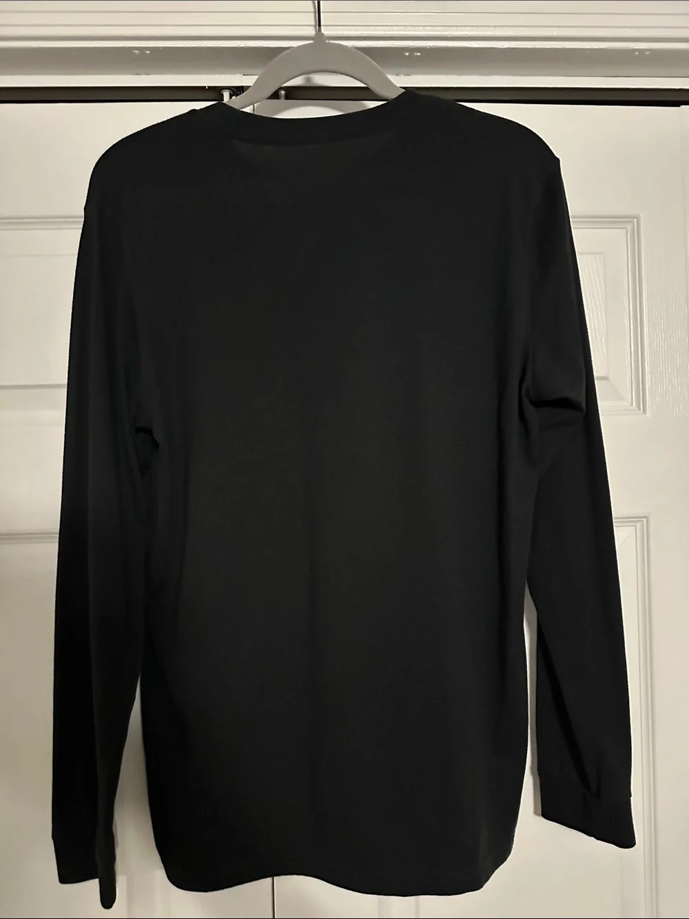 adidas Black Long Sleeve Tee with White Script